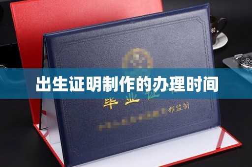 西城出生证明制作的办理时间