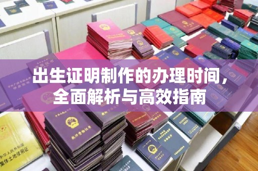 西城出生证明制作的办理时间，全面解析与高效指南
