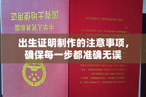 西城出生证明制作的注意事项，确保每一步都准确无误