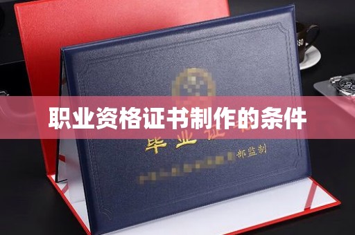 西城职业资格证书制作的条件