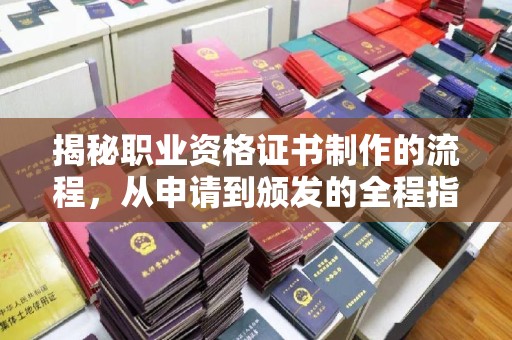 西城揭秘职业资格证书制作的流程，从申请到颁发的全程指南